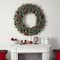 4ft. Oversized Pre-Lit Frosted Holiday Christmas Wreath with Ornaments